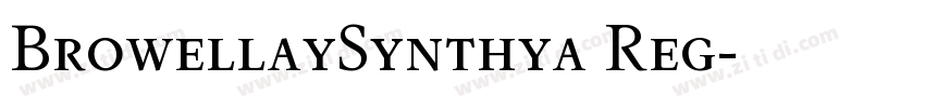 BrowellaySynthya Reg字体转换